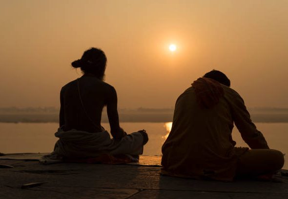 Yogi on the River Ganges, Varanasi